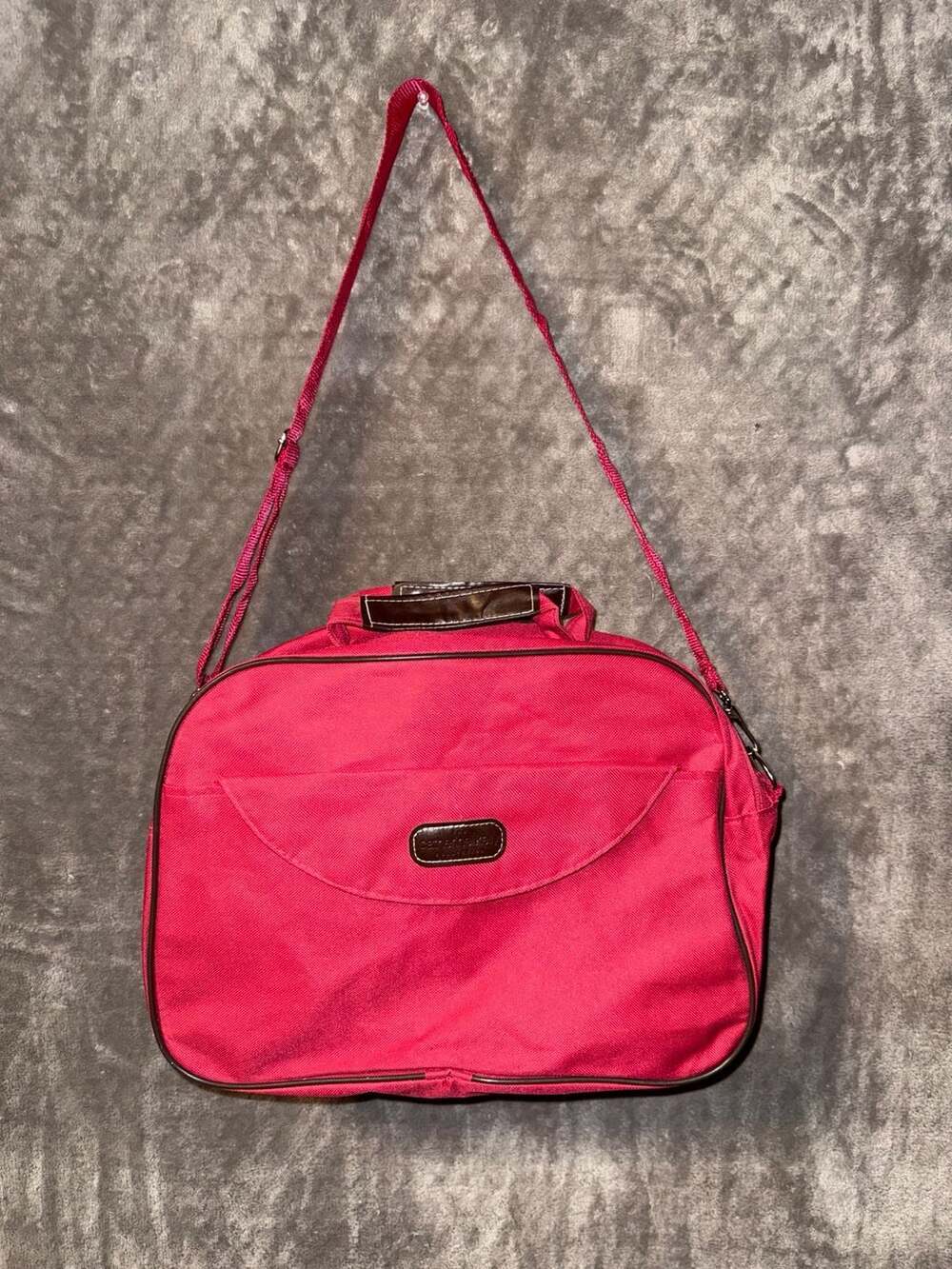 The Catherine Kelly Collection Red Travel Handbag and Cosmetic Case Set